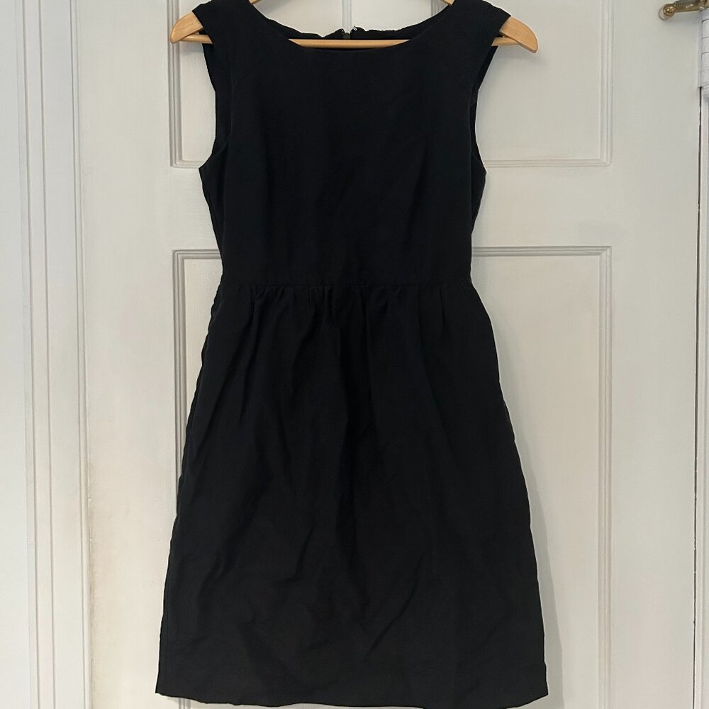 J.Crew Black Sheath Dress Size 0